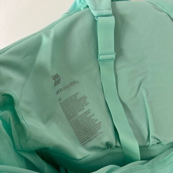 All‎ in Motion NWT Sports Bra Low Support In Turquoise Sz 4X - Picture 7 of 7